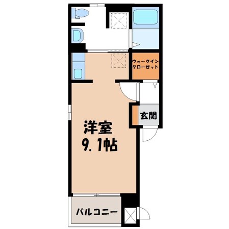 雀宮駅 徒歩8分 1階の物件間取画像